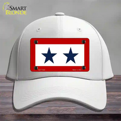 Blue Star Two Novelty License Plate Hat Cotton / White