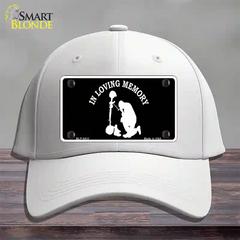 In Loving Memory Kneeling Novelty License Plate Hat Cotton / White