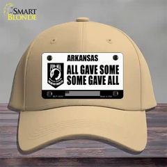 Arkansas POW MIA Some Gave All Novelty License Plate Hat Cotton / Khaki