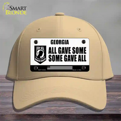 Georgia POW MIA Some Gave All Novelty License Plate Hat Cotton / Khaki