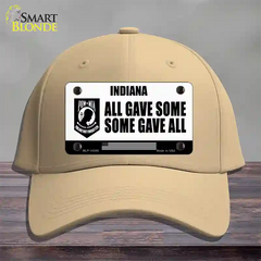 Indiana POW MIA Some Gave All Novelty License Plate Hat Cotton / Khaki