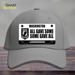 Washington POW MIA Some Gave All Novelty License Plate Hat Cotton / Gray