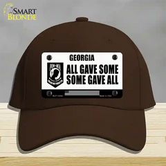 Georgia POW MIA Some Gave All Novelty License Plate Hat Cotton / Dark Brown