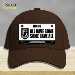 Idaho POW MIA Some Gave All Novelty License Plate Hat Cotton / Dark Brown