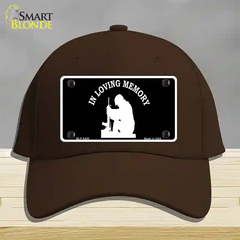 In Loving Memory Sitting Novelty License Plate Hat Cotton / Dark Brown