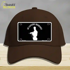 In Loving Memory Standing Novelty License Plate Hat Cotton / Dark Brown