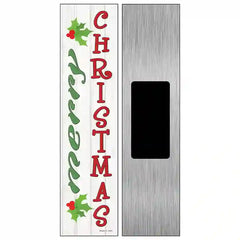 Merry Christmas Mistletoe Novelty Metal Street Sign 6" x 1.5" (KM)