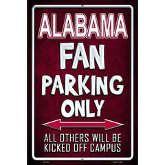 Alabama Metal Novelty Parking Sign Made in USA