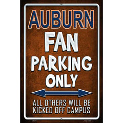 Auburn Metal Novelty Parking Sign Made in USA