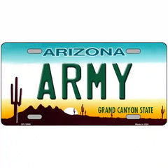 Army Arizona Novelty Metal License Plate Tag 24" x 12" (LLP)