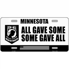 Minnesota POW MIA Some Gave All Novelty Metal License Plate 24" x 12" (LLP)