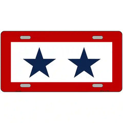 Blue Star Two Metal Novelty License Plate 24" x 12" (LLP)