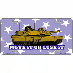 Move It Or Lose It Metal Novelty License Plate 24" x 12" (LLP)