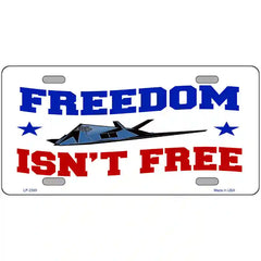 Freedom Isnt Free Metal Novelty License Plate 24" x 12" (LLP)