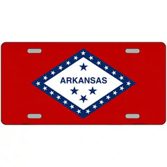 Arkansas State Flag Metal License Plate 24" x 12" (LLP)