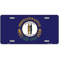 Kentucky State Flag Metal License Plate 24" x 12" (LLP)