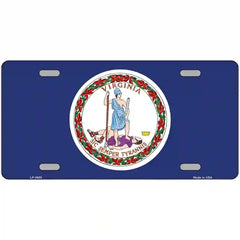 Virginia State Flag Metal License Plate 24" x 12" (LLP)