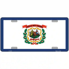 West Virginia State Flag Metal License Plate 24" x 12" (LLP)