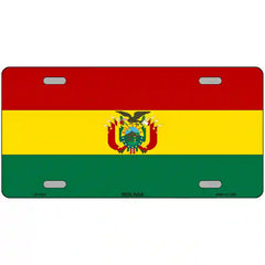 Bolivia Flag Metal License Plate 24" x 12" (LLP)