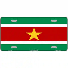 Suriname Flag Metal License Plate 24" x 12" (LLP)