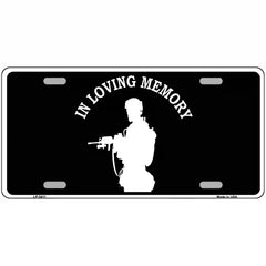 In Loving Memory Standing Novelty Metal License Plate 24" x 12" (LLP)