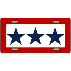 Blue Star Three Metal Novelty License Plate 12" x 6" (LP)