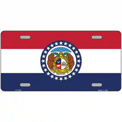 Missouri State Flag Metal License Plate 12" x 6" (LP)