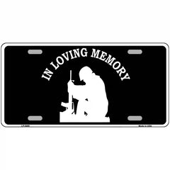 In Loving Memory Sitting Novelty Metal License Plate 12" x 6" (LP)