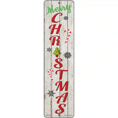 Merry Christmas Novelty Metal Street Sign 12" x 3" (MK)