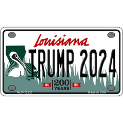 Trump 2024 Louisiana Metal License Plate