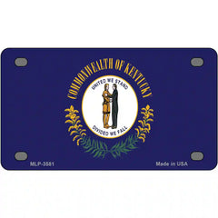 Kentucky State Flag Metal License Plate 4" x 2.2" (MLP)