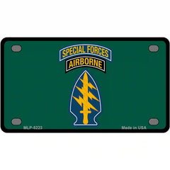 Special Forces Novelty Metal License Plate 4" x 2.2" (MLP)