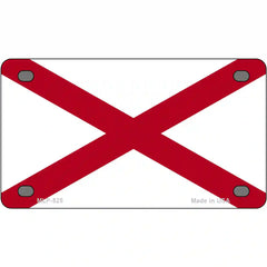 Alabama State Flag Metal License Plate Sign 4" x 2.2" (MLP)