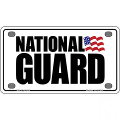 National Guard Novelty Metal License Plate 4" x 2.2" (MLP)