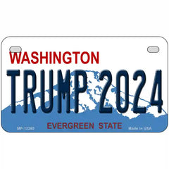 Trump 2024 Washington Metal License Plate