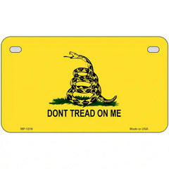 Dont Tread On Me Novelty Metal License Plate 7" x 4" (MP)