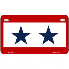 Blue Star Two Metal Novelty License Plate 7" x 4" (MP)