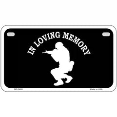 In Loving Memory Squatting Novelty Metal License Plate 7" x 4" (MP)