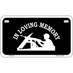 In Loving Memory Lookout Novelty Metal License Plate 7" x 4" (MP)