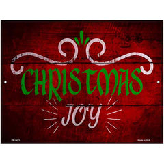 Christmas Joy Novelty Metal Parking Sign 4.5" x 6" (PM)