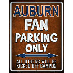 Auburn Metal Novelty Parking Sign Made in USA