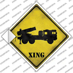 Missile Launcher Xing Novelty Diamond Sticker Decal Small