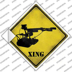 Robotic Bomb Disposal Unit Xing Novelty Diamond Sticker Decal Small