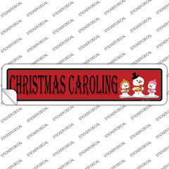 Christmas Caroling Novelty Narrow Sticker Decal Small