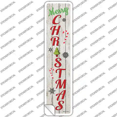 Merry Christmas Novelty Narrow Sticker Decal Small