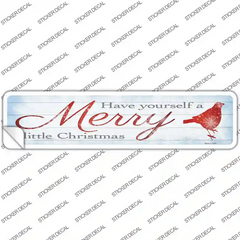 Merry Little Christmas Novelty Narrow Sticker Decal Small