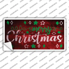 Merry Christmas Novelty Sticker Decal Small