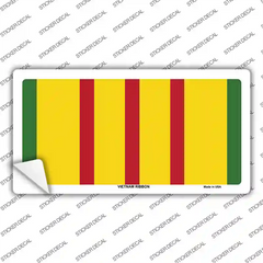 Vietnam Ribbon Novelty Sticker Decal Small