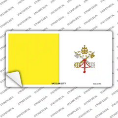 Vatican City Flag  Sticker Decal Small