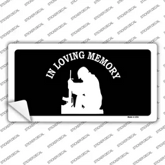 In Loving Memory Sitting Novelty Sticker Decal Small